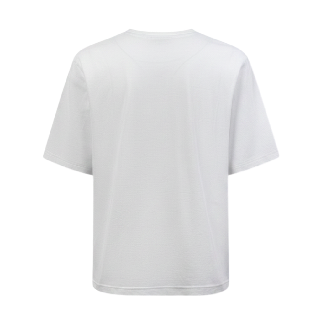 "H'Cheval" t-shirt with leather detail
